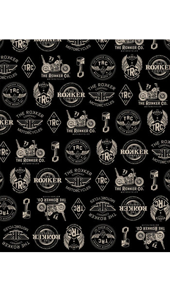 Труба ROKKER ЛОГО черная