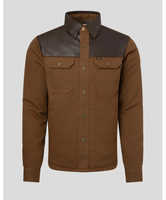 Моторубашка ROKKER BOZEMAN RIDER SHIRT коричневая