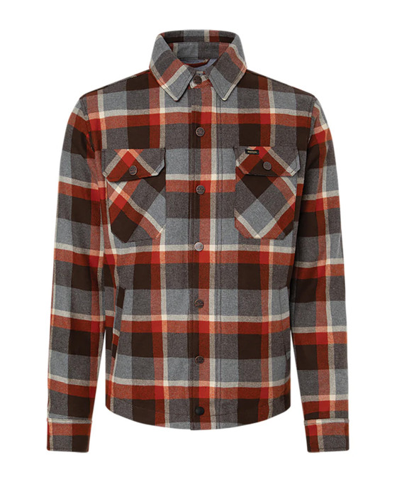 Моторубашка ROKKER MEMPHIS RIDER SHIRT красно-серая