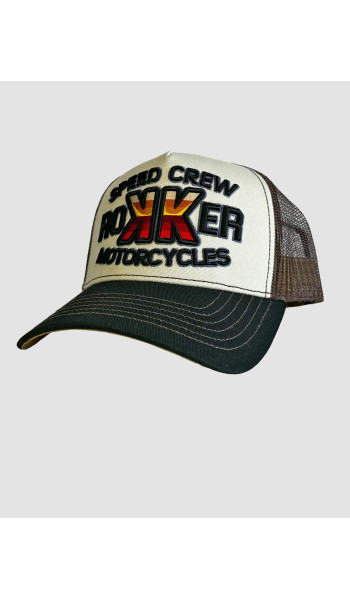 Бейсболка ROKKER SPEED CREW TRUKKER черно-коричневая