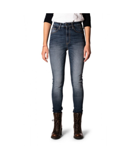 Мотоджинсы женские ROKKER ROKKERTECH LADY HIGH WAIST синие